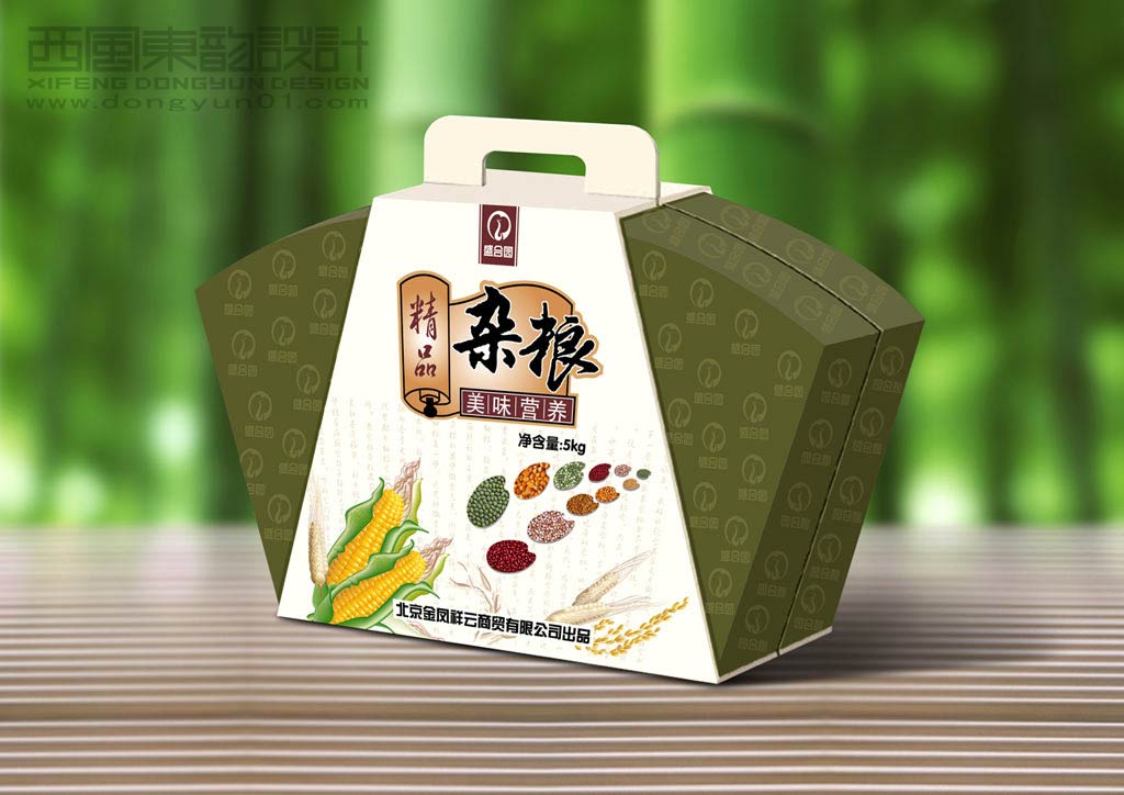 北京金鳳祥云商貿(mào)公司盛合園精品雜糧禮品盒包裝設計