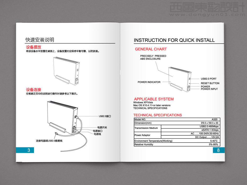 Ithink數碼電子產品快速入門指南說明書內頁設計