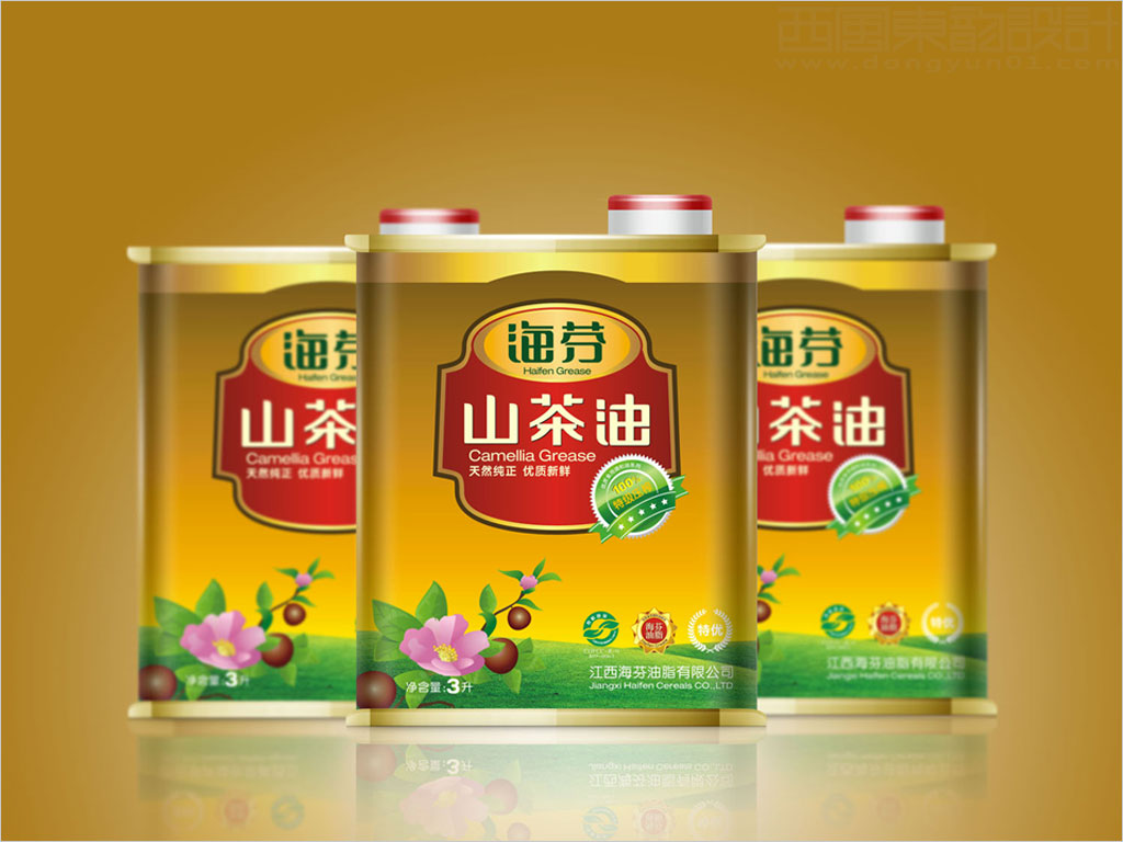江西海芬油脂有限責(zé)任公司山茶油鐵桶包裝設(shè)計(jì)