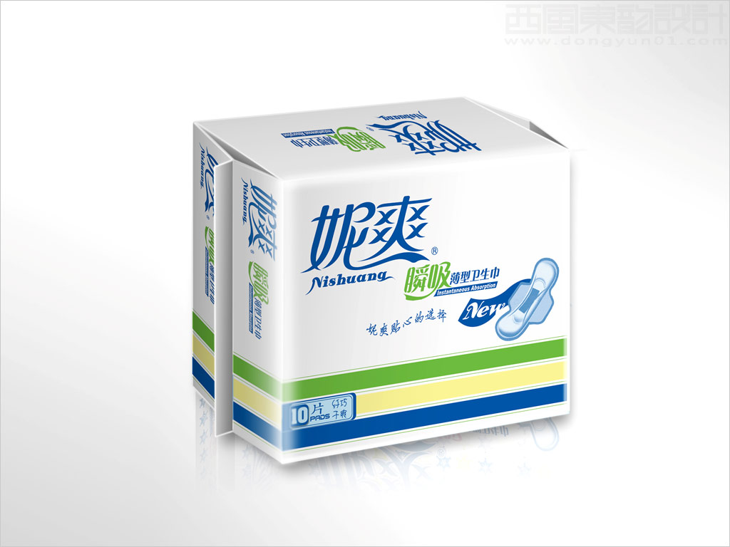 妮爽瞬吸衛(wèi)生巾日用品包裝設(shè)計