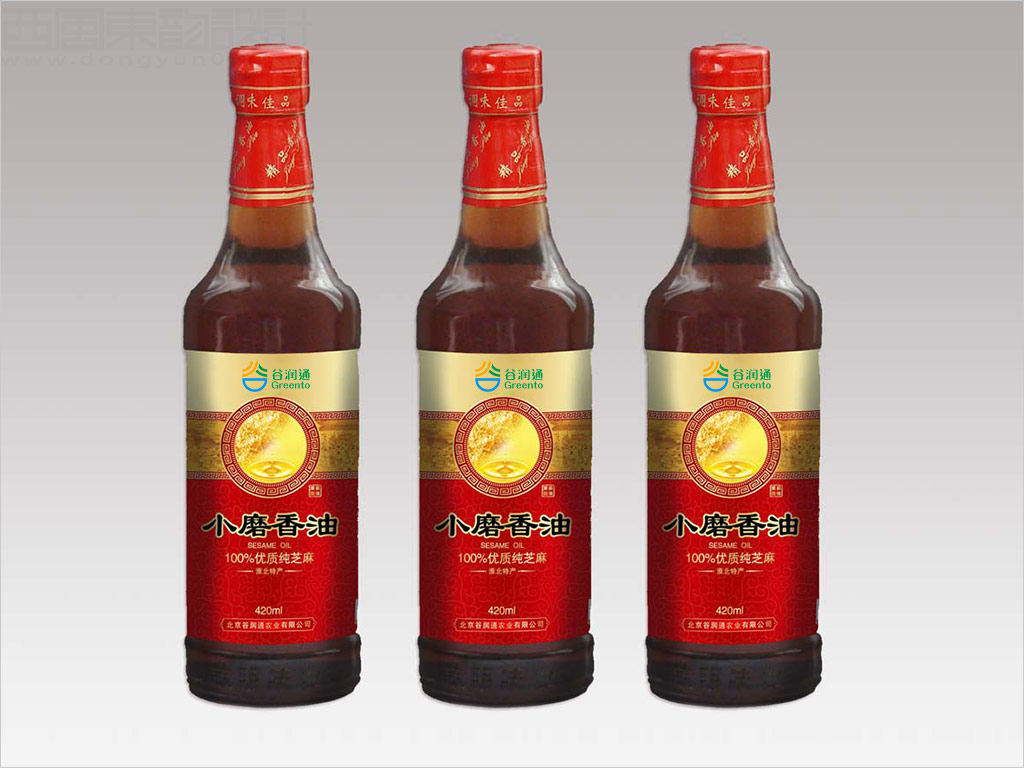 北京谷潤通農業(yè)公司小磨香油包裝設計