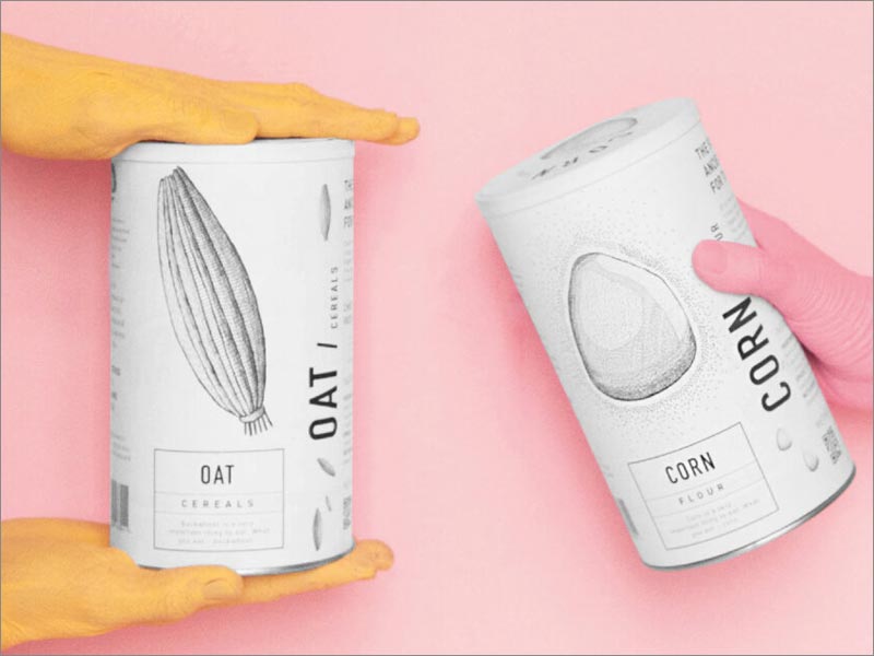 國(guó)外谷物面粉包裝與插畫設(shè)計(jì)