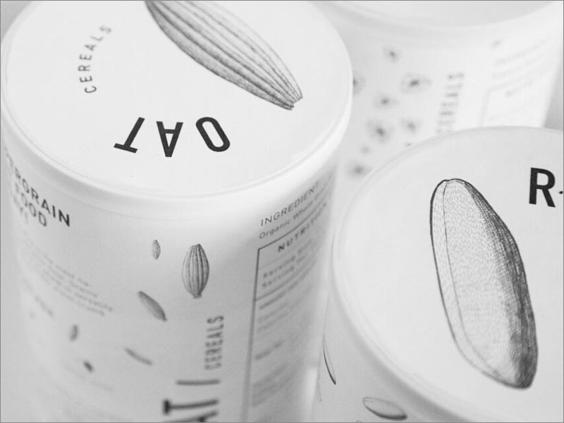 國(guó)外谷物面粉包裝設(shè)計(jì)頂部特寫