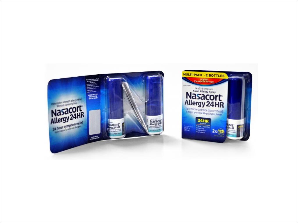 賽諾菲抗過敏噴鼻劑Nasacort Allergy 24HR OTC藥品包裝設(shè)計(jì)