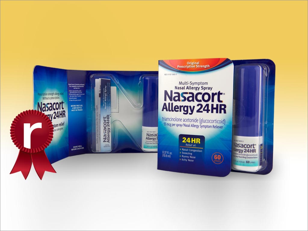 賽諾菲抗過敏噴鼻劑Nasacort Allergy 24HR OTC藥品包裝設(shè)計(jì)