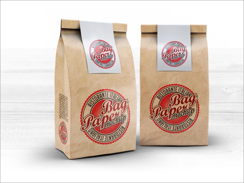 紙袋包裝設(shè)計樣機模板