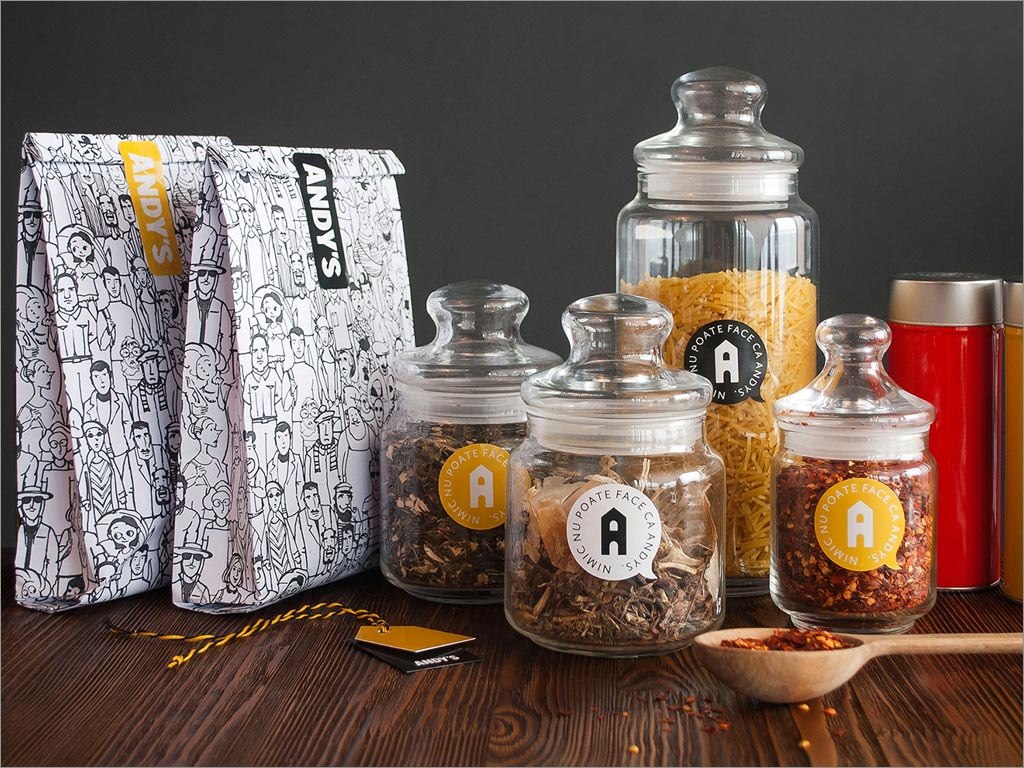 Andy's Pizza披薩餐廳logo店面設計之包裝設計