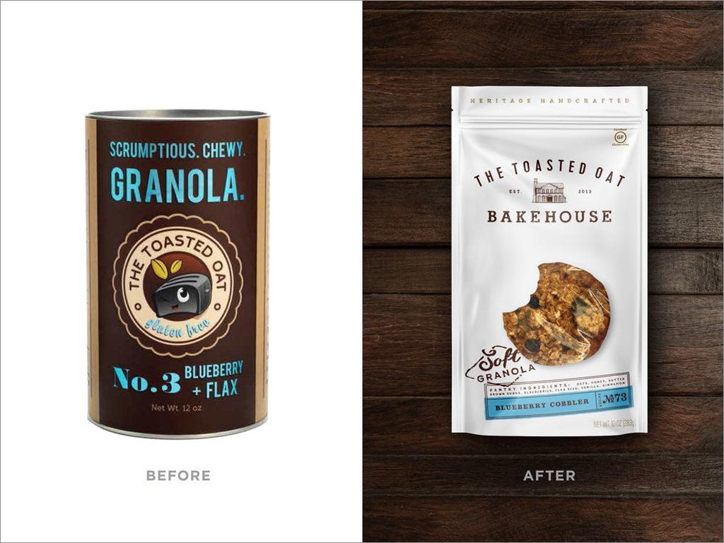 美國帶來懷舊之情的面包食品新舊包裝設(shè)計(jì)對(duì)比