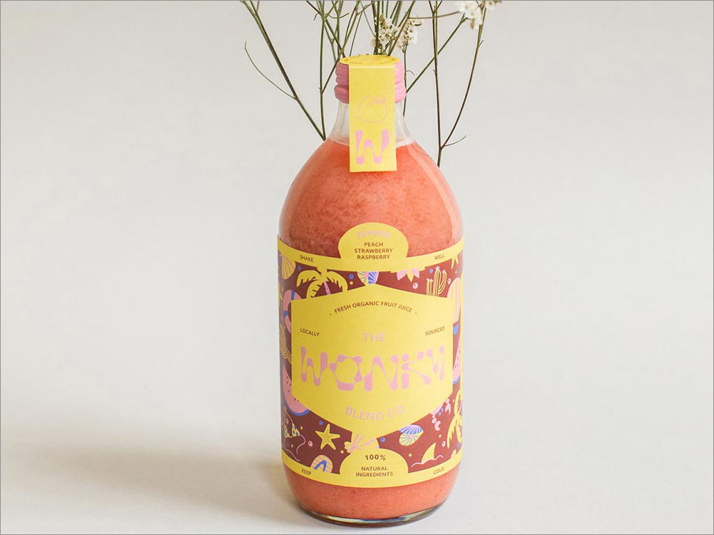德國The Wonky Blend Co.夏季果汁飲料包裝設(shè)計(jì)