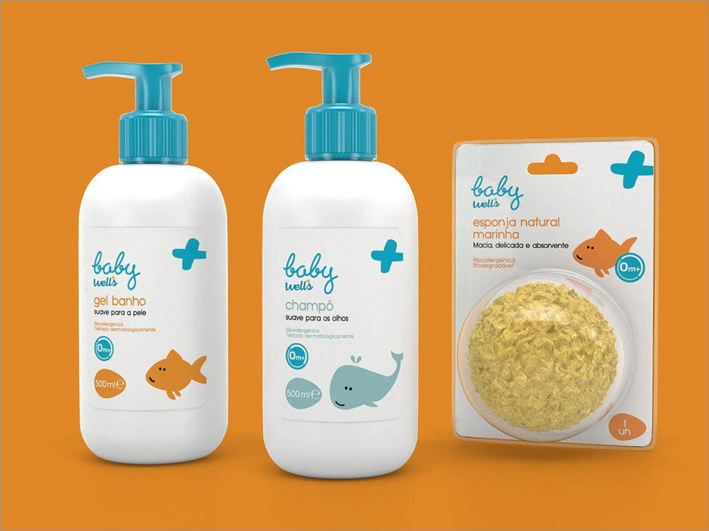 葡萄牙Baby Well's嬰兒護膚品包裝設(shè)計