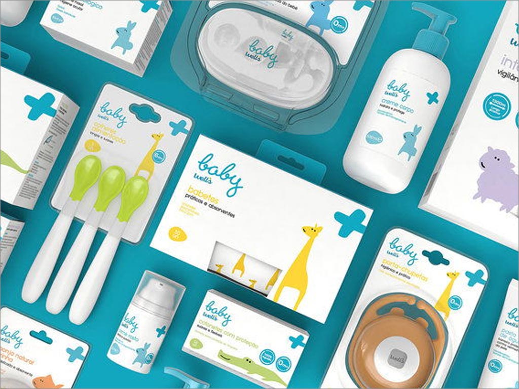 葡萄牙Baby Well's嬰兒護膚品包裝設(shè)計