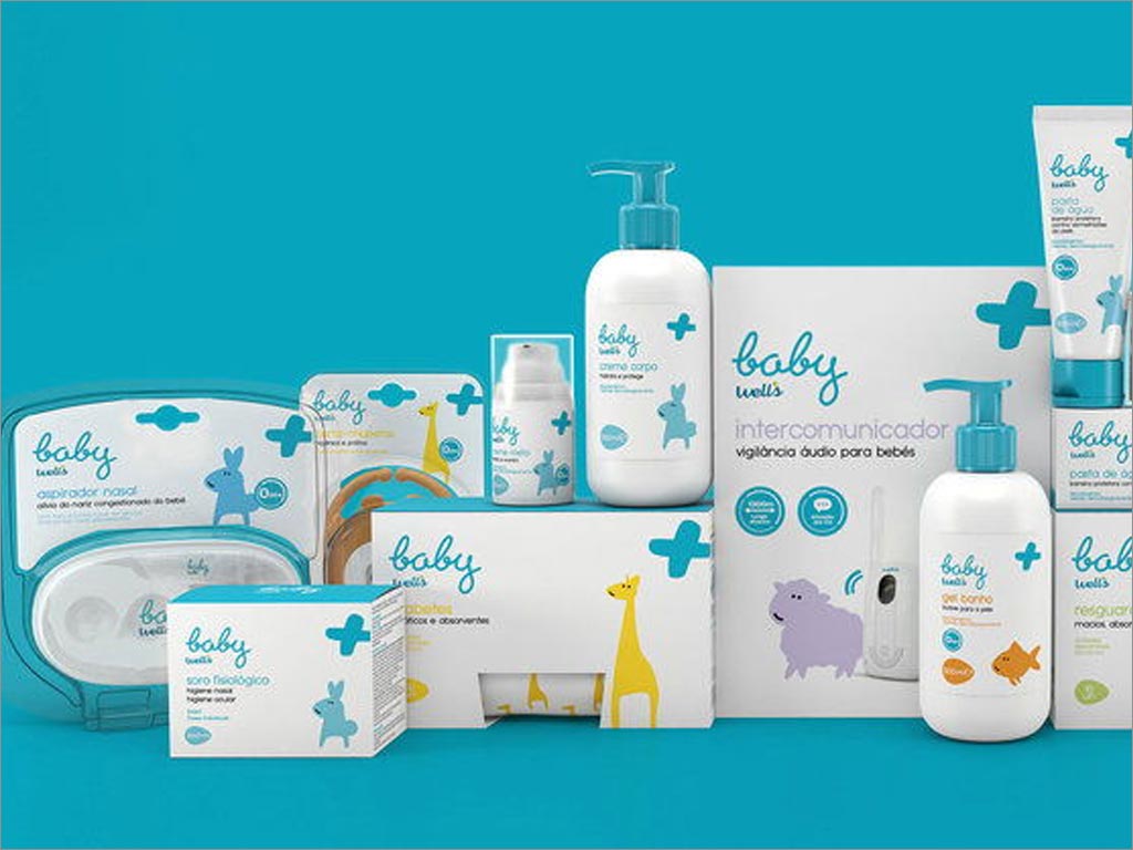 葡萄牙Baby Well's嬰兒護膚品包裝設(shè)計