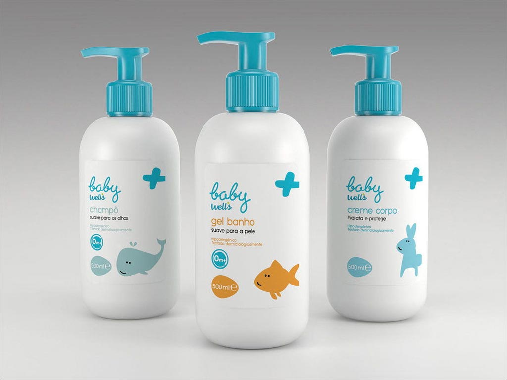 葡萄牙Baby Well's嬰兒護膚品包裝設(shè)計