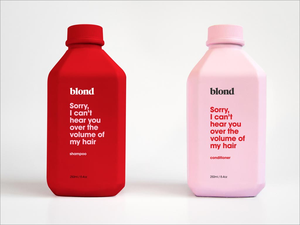 美國Blond洗發(fā)水包裝設(shè)計