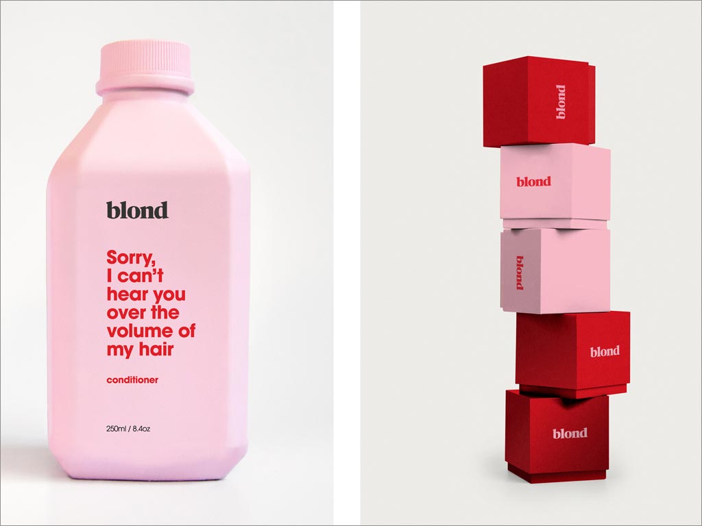 美國Blond洗發(fā)水包裝設(shè)計