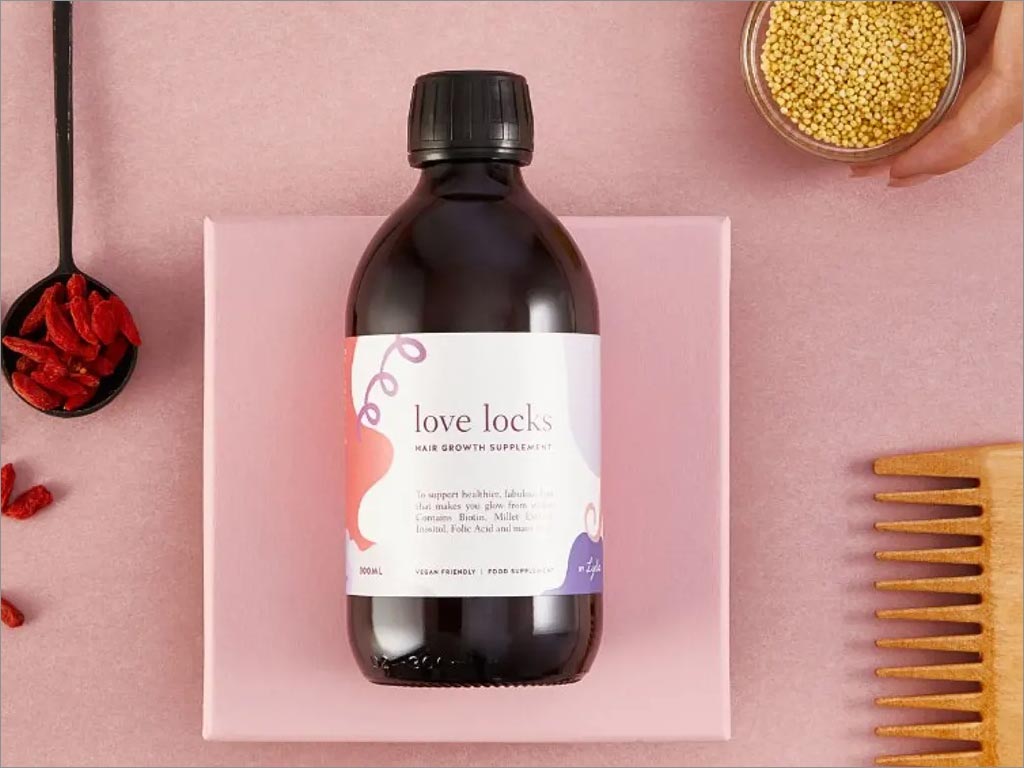 Lydia’s Love Locks護發(fā)素包裝設計