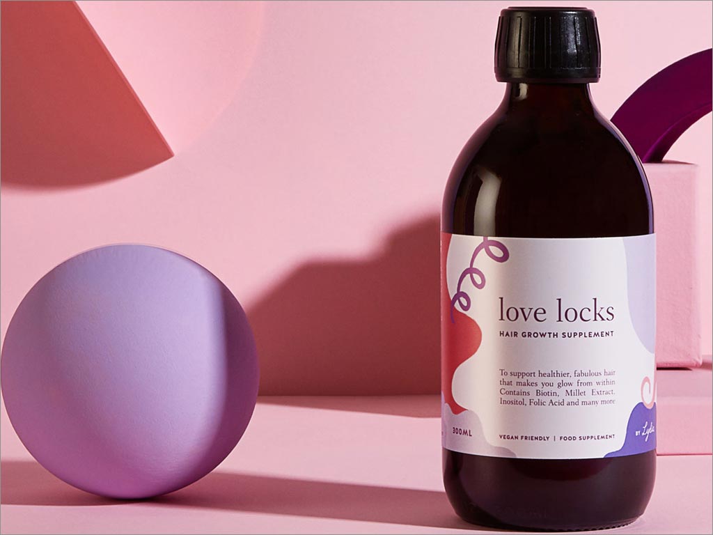 Lydia’s Love Locks護發(fā)素包裝設計之實物照片