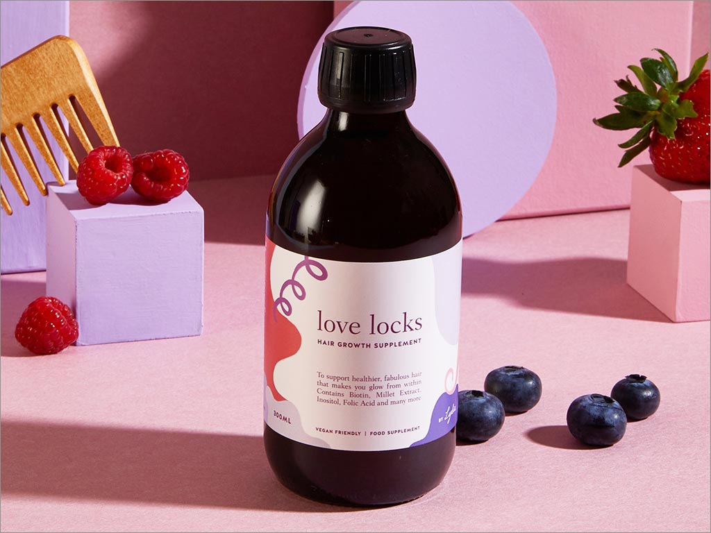 Lydia’s Love Locks護發(fā)素包裝設計之實物照片