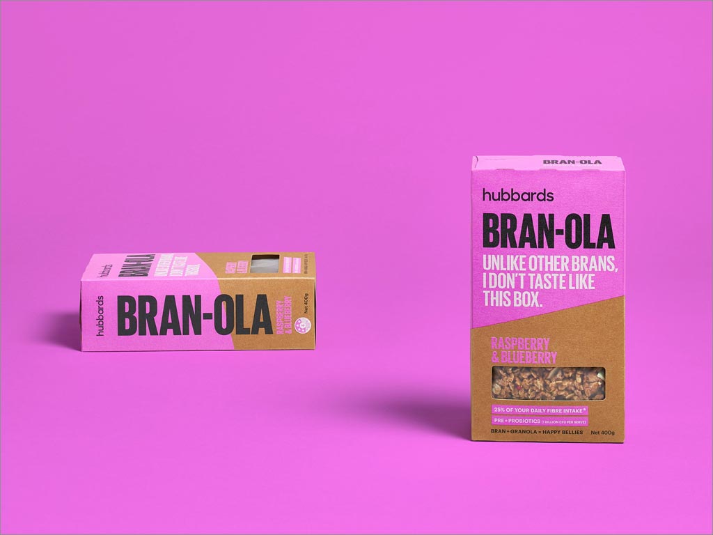 Hubbards麩皮早餐食品包裝設(shè)計之實(shí)物照片