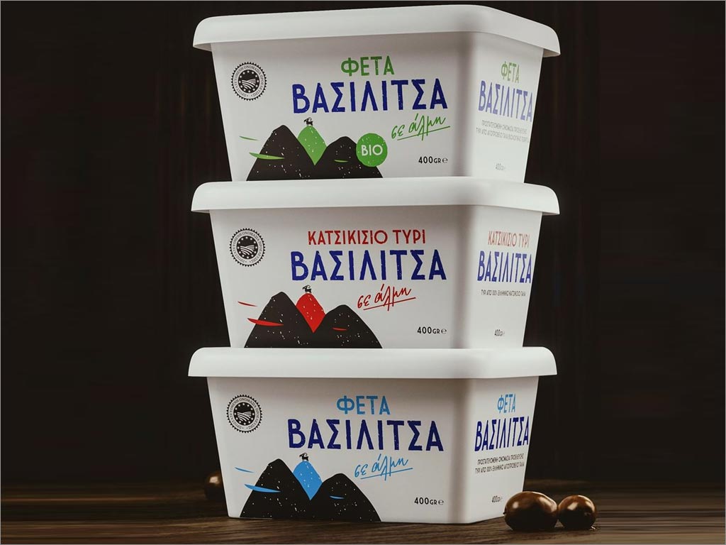 希臘Vasilitsa羊乳酪包裝設(shè)計