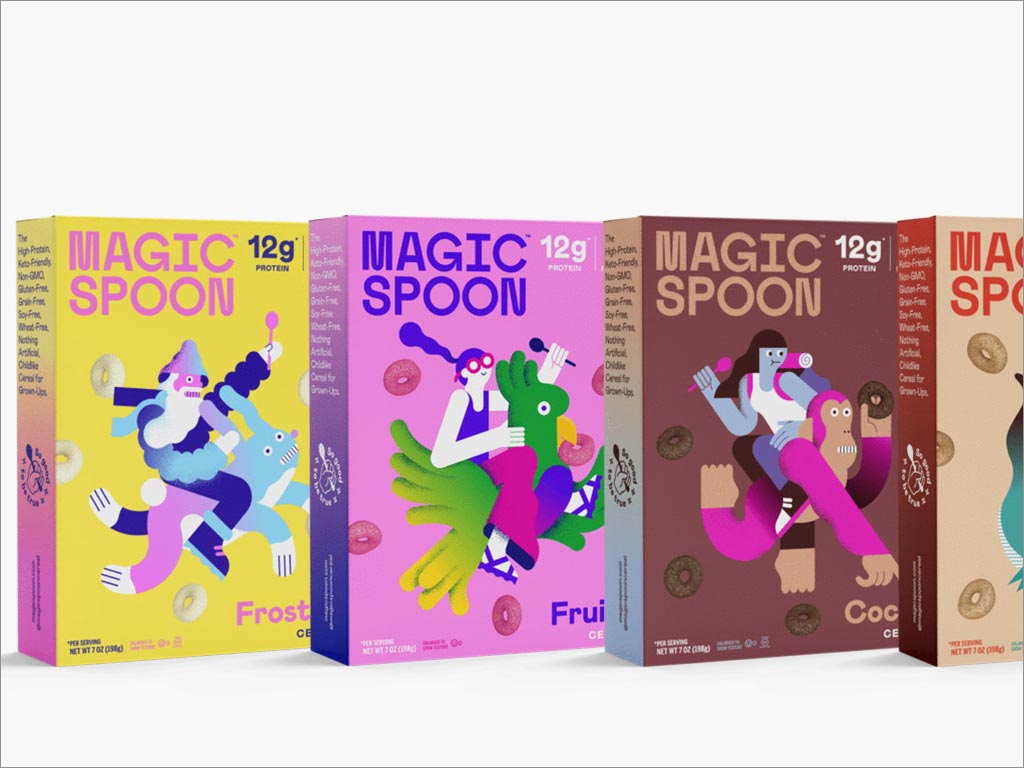 Magic Spoon兒童谷物食品包裝設計