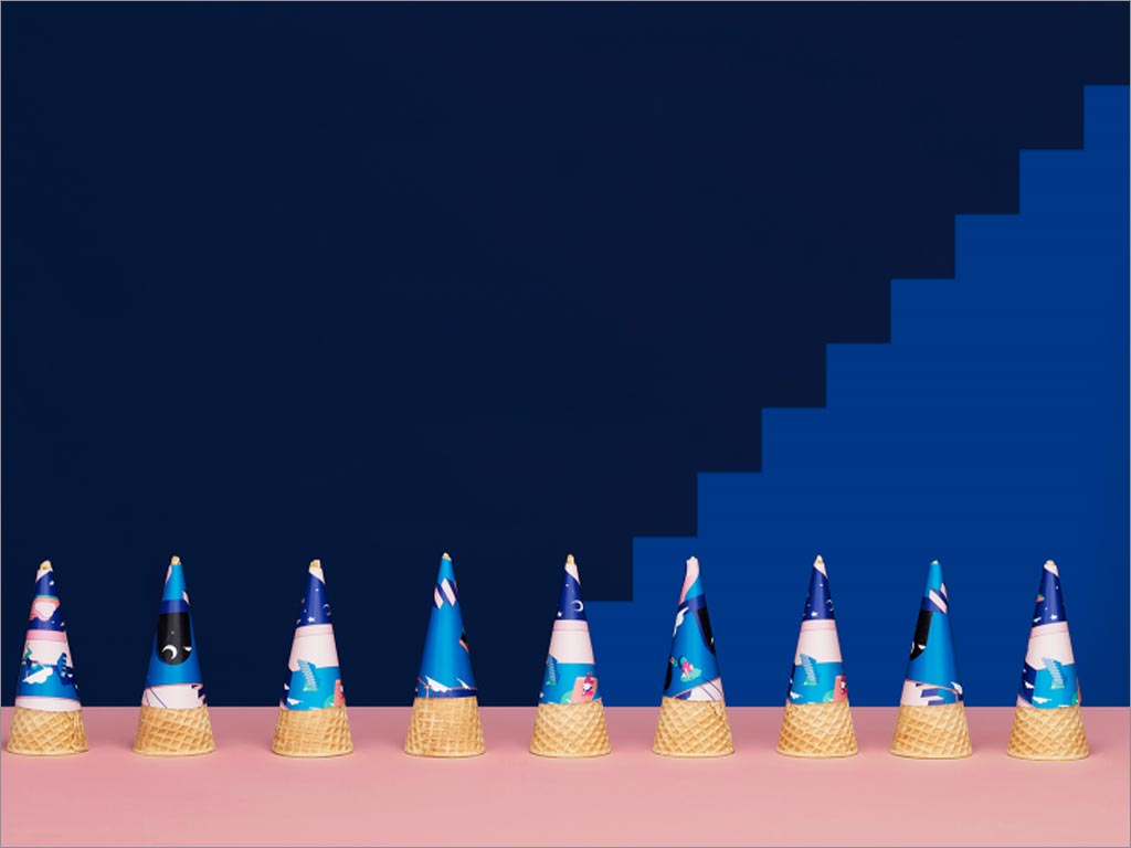 卡塔爾Cloud＆Co.甜筒包裝設(shè)計