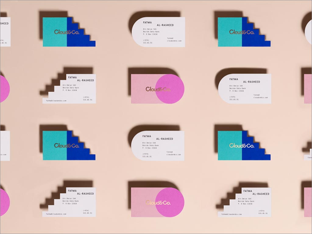 卡塔爾Cloud＆Co.冰淇淋卡片設(shè)計