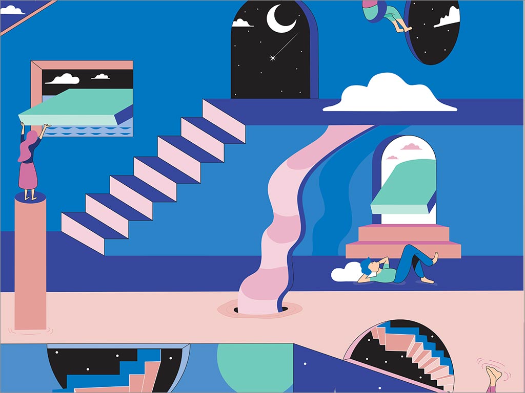 卡塔爾Cloud＆Co.品牌形象之插圖設(shè)計