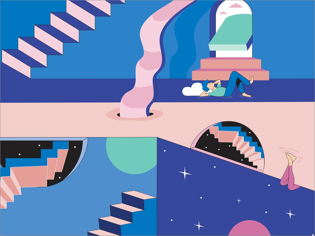 卡塔爾Cloud＆Co.品牌形象之插圖設(shè)計