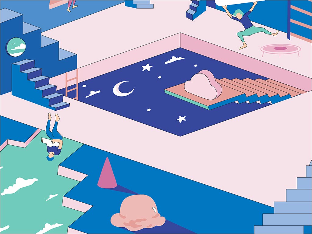 卡塔爾Cloud＆Co.品牌形象之插圖設(shè)計