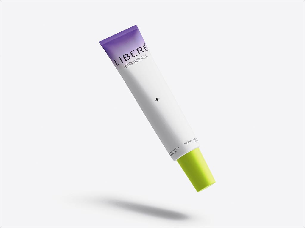 奇特而時尚的LIBERé護膚品軟管包裝設(shè)計