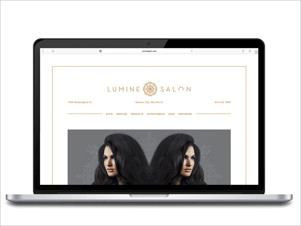 美國Lumine Salon美容美發(fā)沙龍網(wǎng)站首頁設(shè)計