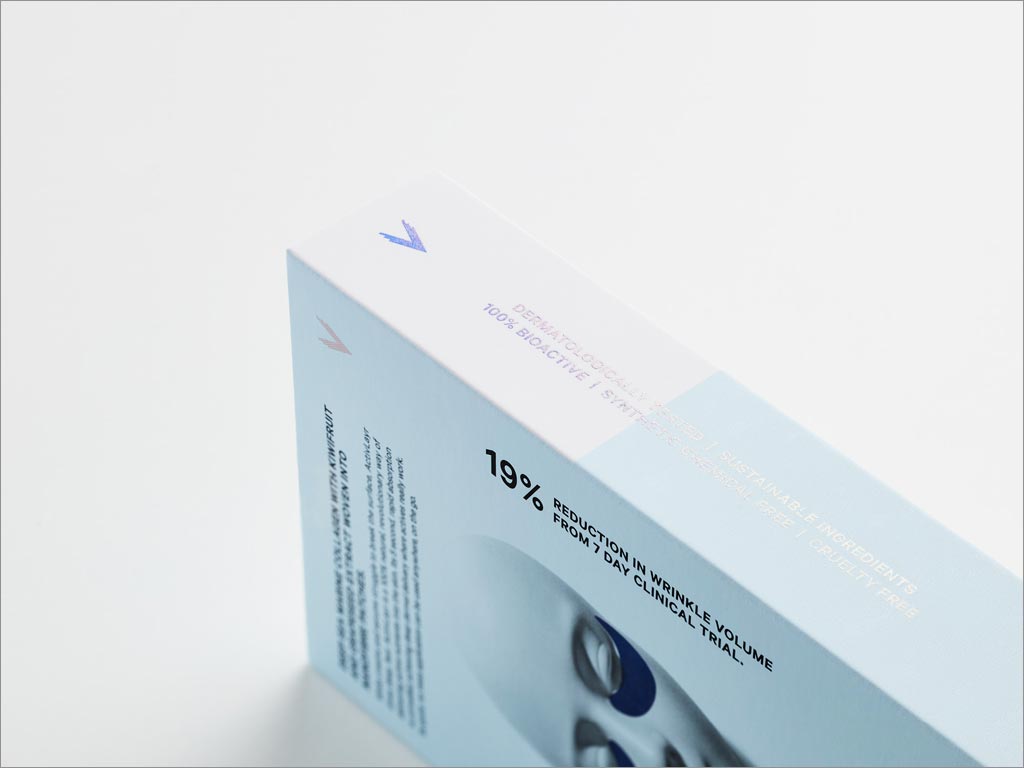 新西蘭activLayr海洋膠原蛋白面膜包裝盒設計之側(cè)面