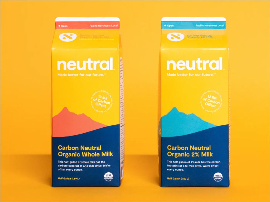 美國(guó)Neutral牛奶食品包裝設(shè)計(jì)