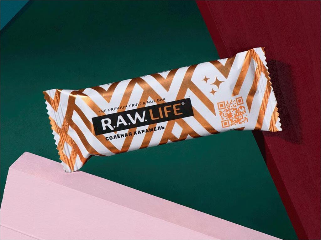 RAW Life運(yùn)動蛋白堅果棒零食包裝袋設(shè)計