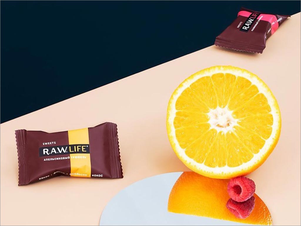RAW Life運(yùn)動蛋白堅果棒零食包裝袋設(shè)計