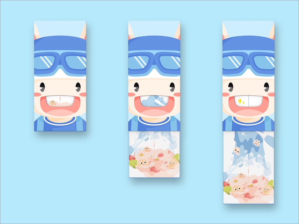 小米米兔兒童聲波電動(dòng)牙刷包裝設(shè)計(jì)之開盒過程展示