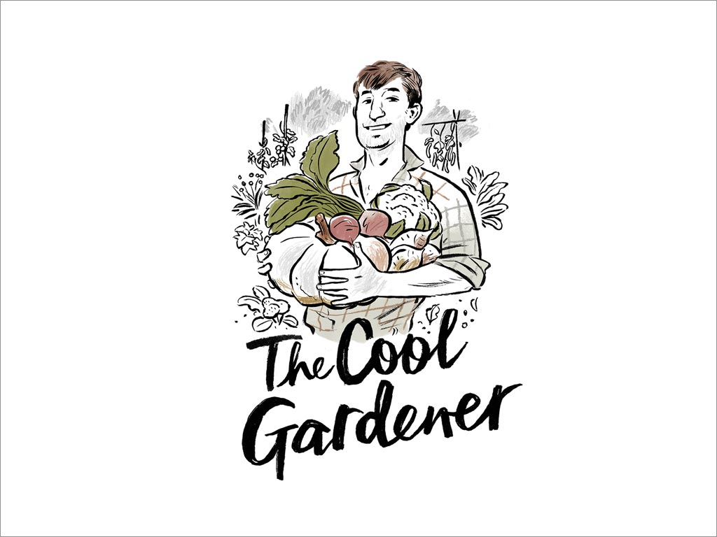 新西蘭The Cool Gardener速凍方便食品logo設(shè)計