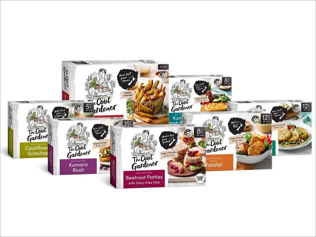 新西蘭The Cool Gardener速凍食品包裝設(shè)計
