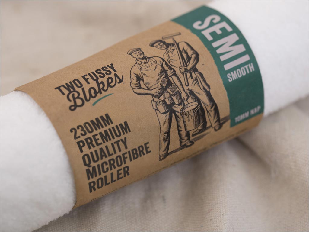 新西蘭two fussy blokes油漆滾筒刷子包裝設計之局部細節(jié)特寫