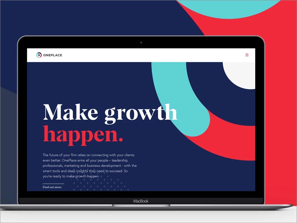 英國(guó)OnePlace客戶關(guān)系管理系統(tǒng)品牌形象電腦端網(wǎng)站頁面設(shè)計(jì)