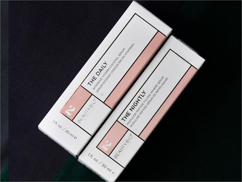 美國BeautyBio護膚品包裝盒設(shè)計