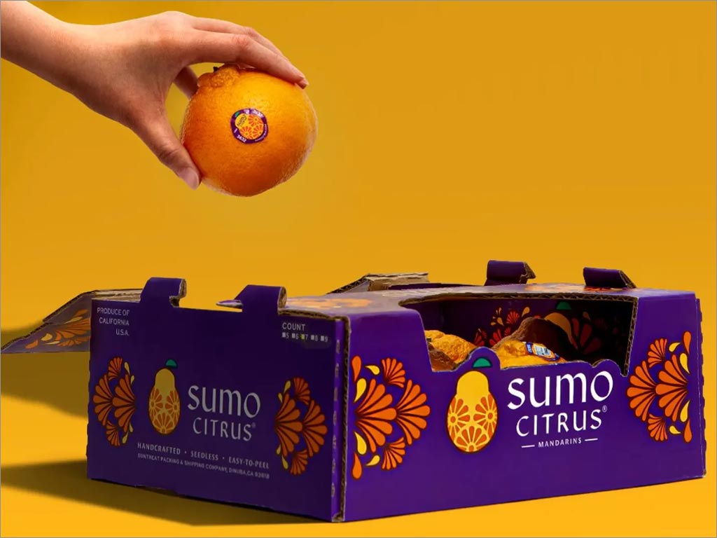 彰顯日本傳統(tǒng)的Sumo Citrus柑橘水果包裝箱設(shè)計