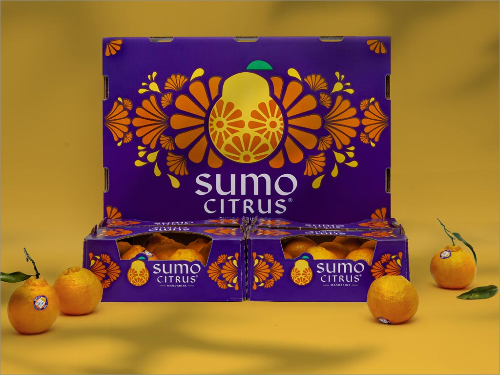 彰顯日本傳統(tǒng)的Sumo Citrus柑橘水果包裝設(shè)計之實物照片