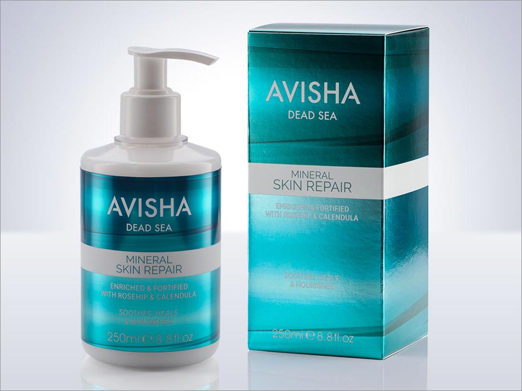 英國Avisha死海的身體護(hù)理產(chǎn)品包裝設(shè)計