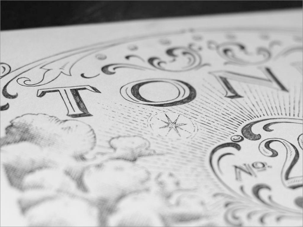 1800年代復(fù)古風(fēng)格的吉普賽保健補(bǔ)品包裝設(shè)計(jì)過(guò)程之標(biāo)簽設(shè)計(jì)草稿