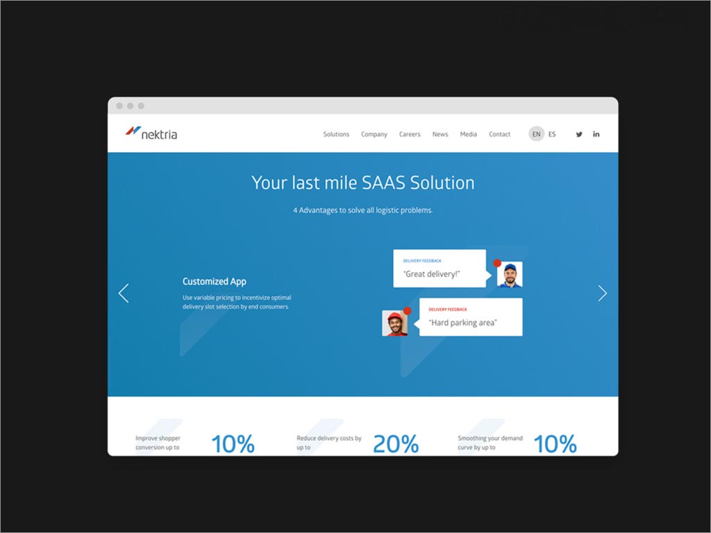西班牙Nektria科技公司形象設(shè)計(jì)之網(wǎng)站首頁(yè)設(shè)計(jì)
