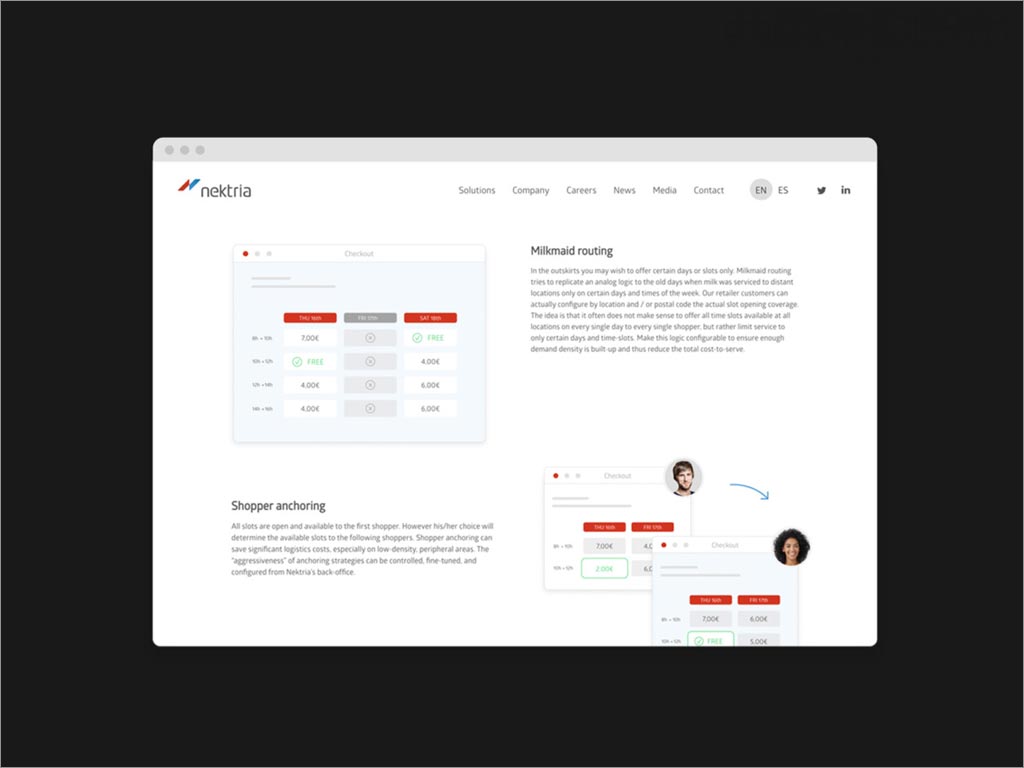 西班牙Nektria科技公司形象設(shè)計(jì)之網(wǎng)站內(nèi)頁(yè)設(shè)計(jì)