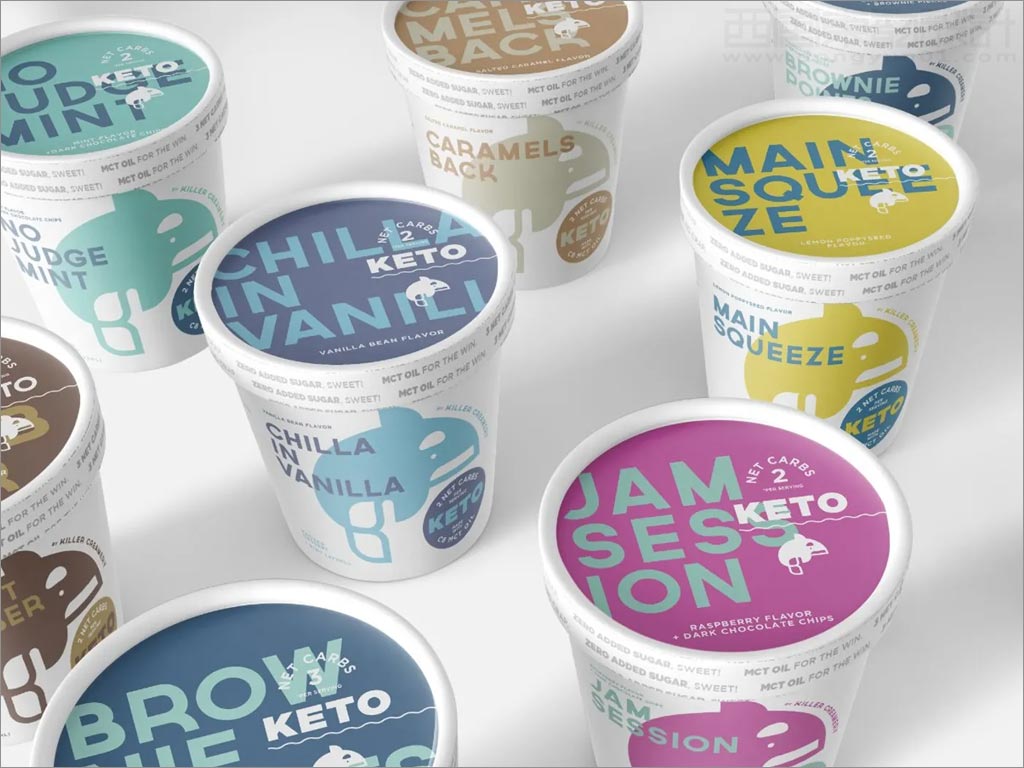 Killer Creamery無糖冰激凌包裝設(shè)計(jì)