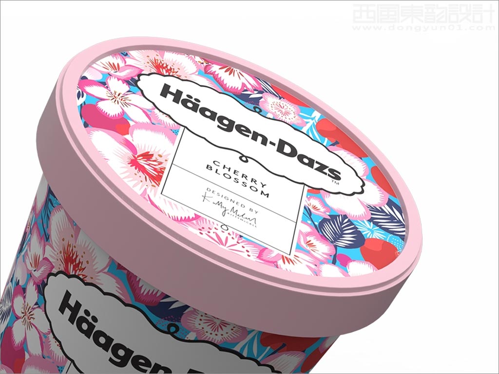 采用獨(dú)特插畫的美國哈根達(dá)斯冰淇淋包裝設(shè)計